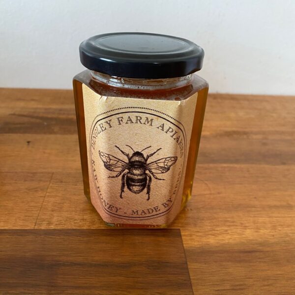 190ml hexagon honey jar